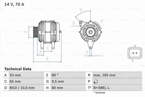 Alternator (0 986 045 261)