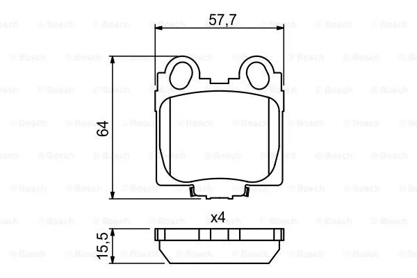 Brake Pad Set, disc brake (0 986 494 231)