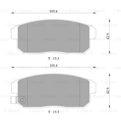 Brake Pad Set, disc brake (0 986 AB3 075)