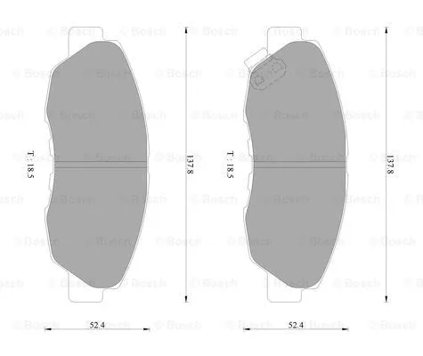 Brake Pad Set, disc brake (0 986 AB2 320)
