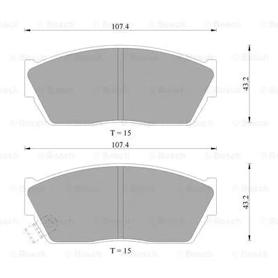 Brake Pad Set, disc brake (0 986 AB9 219)