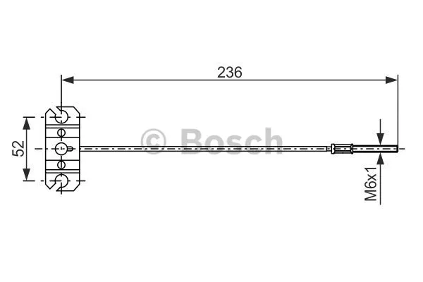 Cable Pull, parking brake (1 987 477 991)