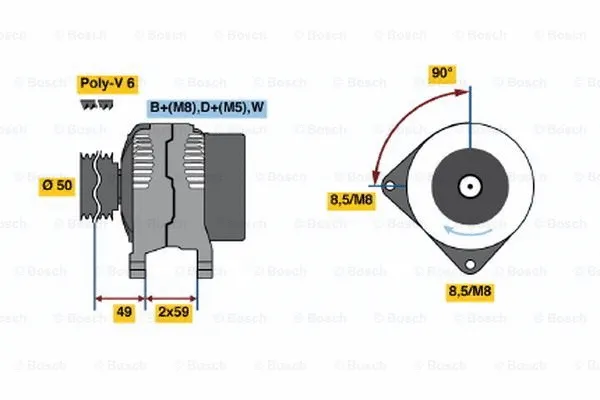 Alternator (0 123 320 003)