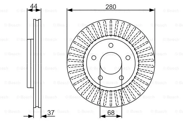 Brake Disc (0 986 479 A28)