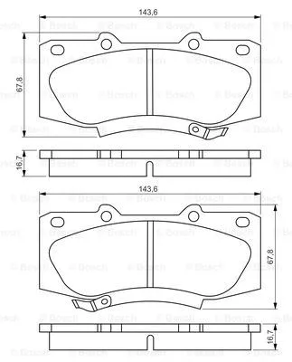 Brake Pad Set, disc brake (0 986 495 352)