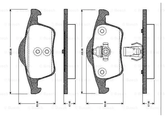 Brake Pad Set, disc brake (0 986 TB2 352)
