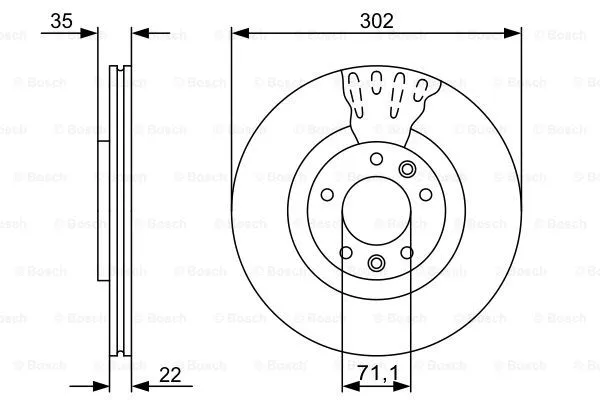 Brake Disc (0 986 479 500)