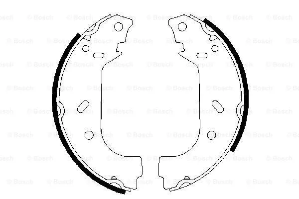 Brake Shoe Set (0 986 487 545)