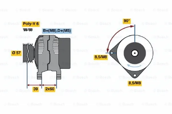 Alternator (0 123 510 048)