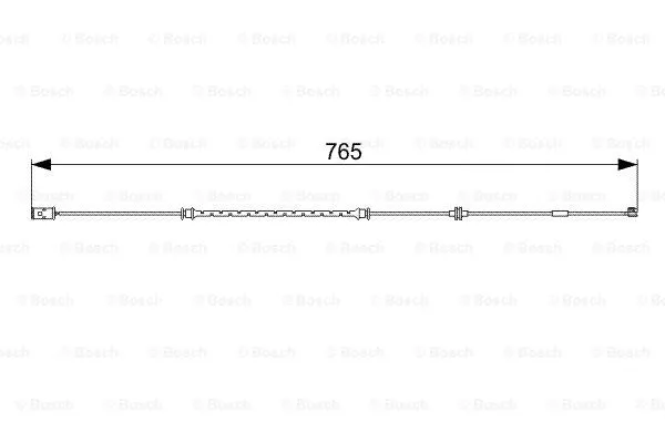 Warning Contact, brake pad wear (1 987 473 018)