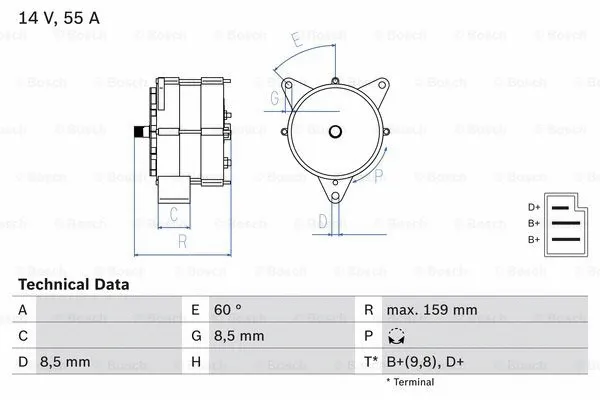 Alternator (0 986 031 020)