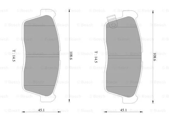 Brake Pad Set, disc brake (0 986 AB2 775)