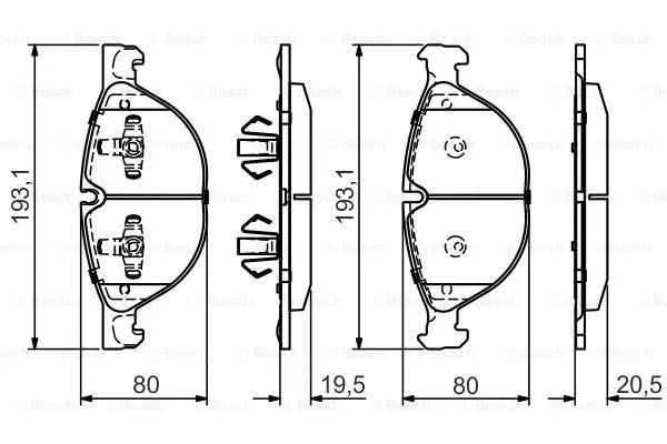 Brake Pad Set, disc brake (0 986 495 447)
