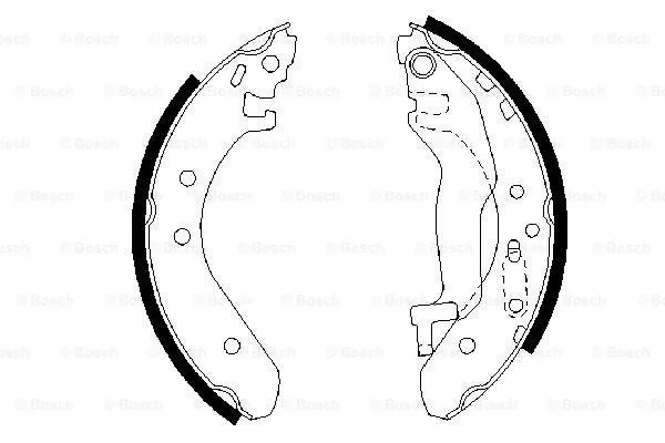 Brake Shoe Set (0 986 487 364)