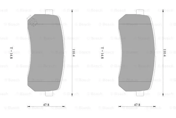 Brake Pad Set, disc brake (0 986 AB1 383)