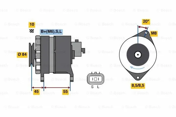Alternator (0 986 080 910)