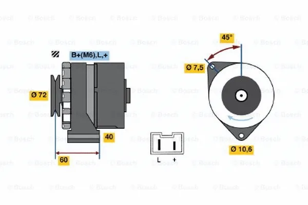 Alternator (0 986 032 061)