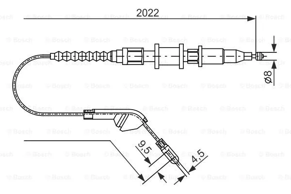 Cable Pull, parking brake (1 987 477 143)