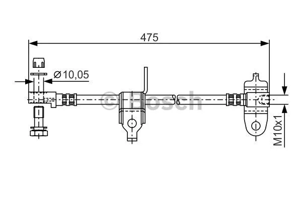 Brake Hose (1 987 481 045)