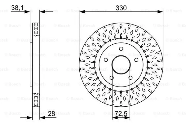 Brake Disc (0 986 479 V85)