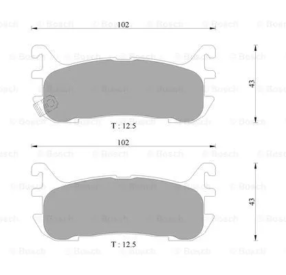 Brake Pad Set, disc brake (0 986 AB9 263)