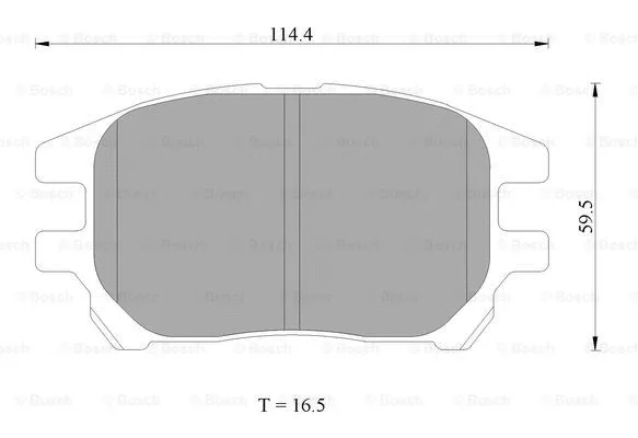 Brake Pad Set, disc brake (0 986 AB1 408)