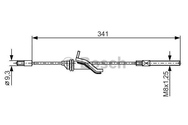 Cable Pull, parking brake (1 987 482 188)