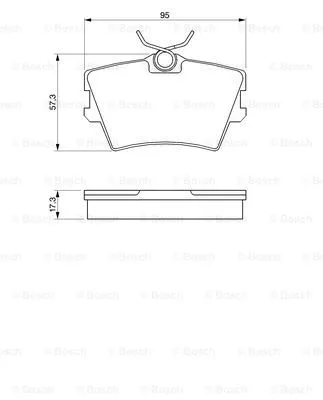 Brake Pad Set, disc brake (0 986 424 375)