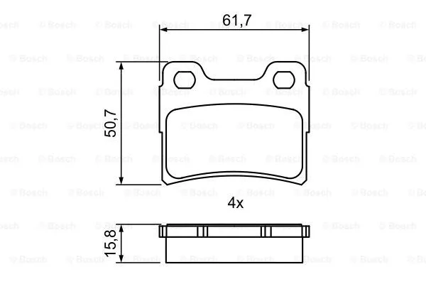 Brake Pad Set, disc brake (0 986 495 386)