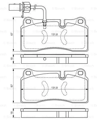 Brake Pad Set, disc brake (0 986 TB3 221)