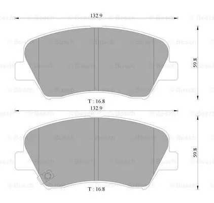 Brake Pad Set, disc brake (0 986 AB3 106)