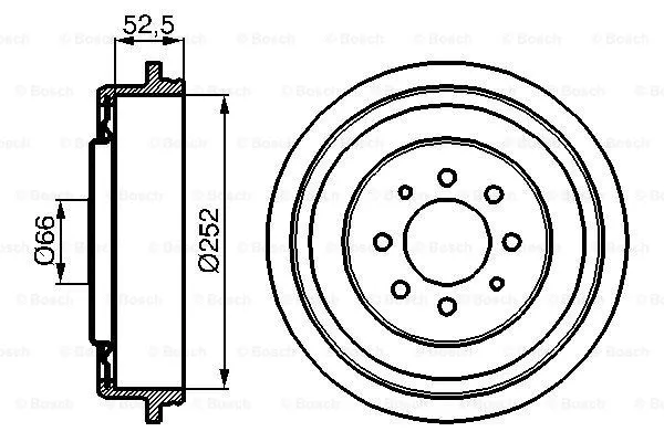 Brake Drum (0 986 477 067)