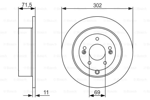 Brake Disc (0 986 479 509)