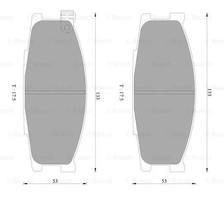 Brake Pad Set, disc brake (0 986 AB2 344)