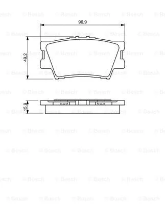 Brake Pad Set, disc brake (0 986 494 346)
