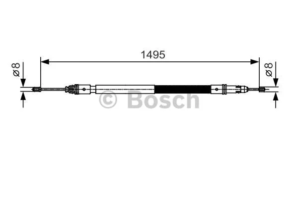 Cable Pull, parking brake (1 987 482 118)