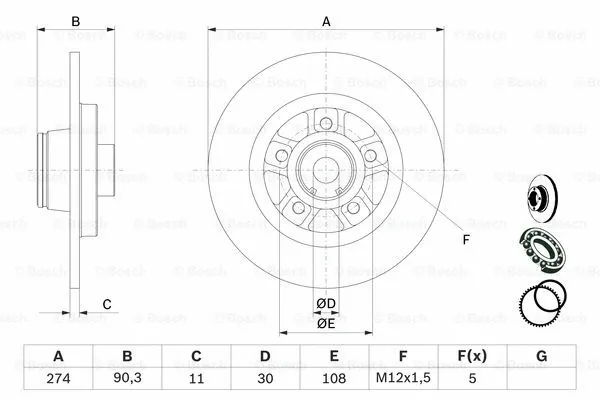Brake Disc (0 986 479 015)
