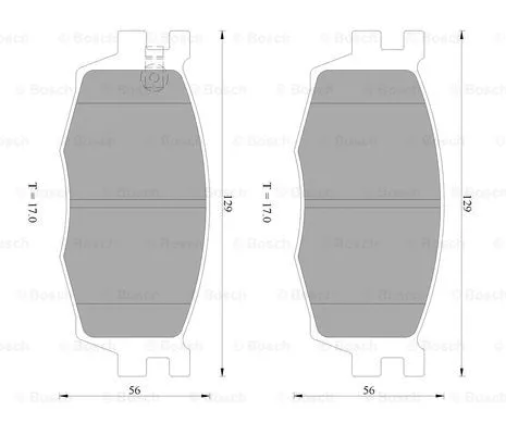 Brake Pad Set, disc brake (0 986 AB1 465)
