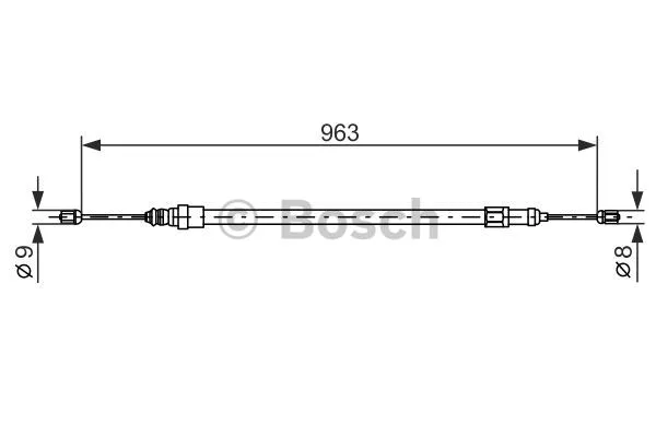 Cable Pull, parking brake (1 987 477 489)