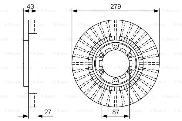 Brake Disc (0 986 479 U06)
