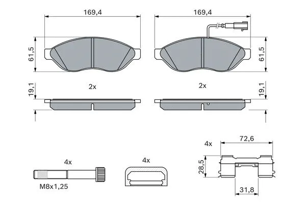 Brake Pad Set, disc brake
