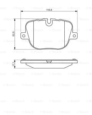 Brake Pad Set, disc brake (0 986 494 409)