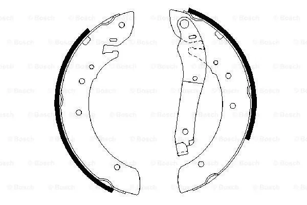 Brake Shoe Set (0 986 487 341)