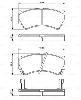 Brake Pad Set, disc brake (0 986 494 234)