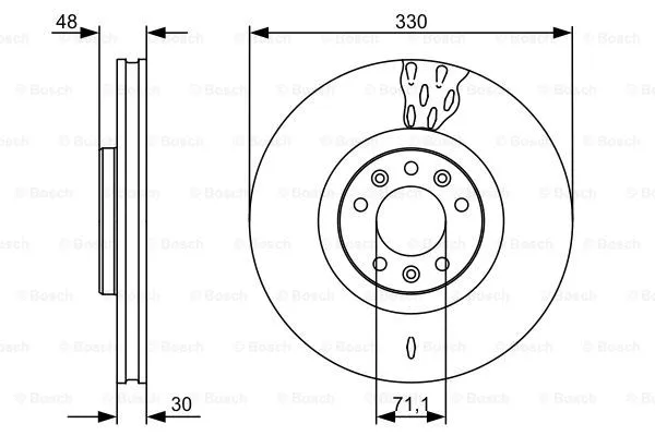 Brake Disc (0 986 479 529)