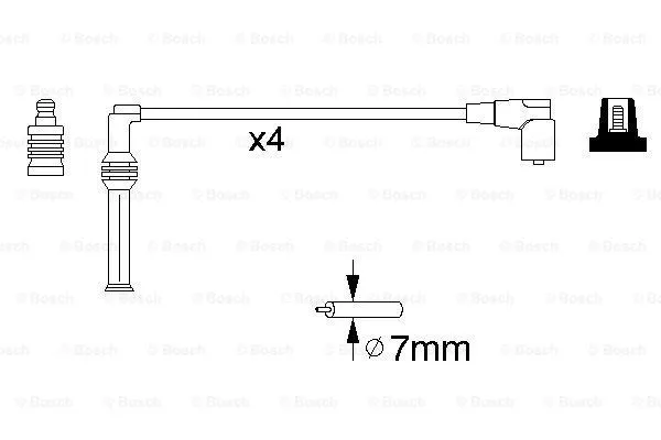 Ignition Cable Kit (0 986 356 881)