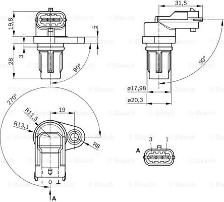 Sensor, camshaft position