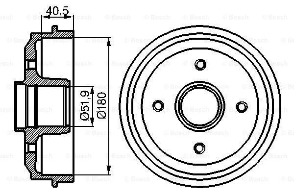 Brake Drum (0 986 477 095)