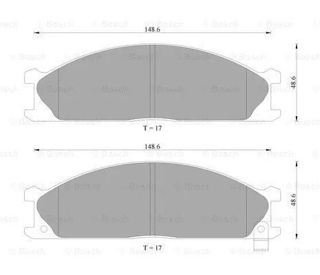 Brake Pad Set, disc brake (0 986 AB2 007)