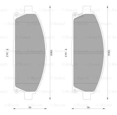 Brake Pad Set, disc brake (0 986 AB2 423)
